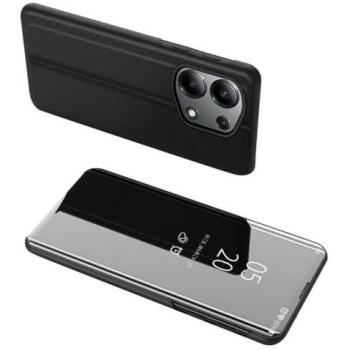 Coque à Portefeuille Xiaomi Redmi Note 13 Pro 4G / Poco M6 Pro 4G – Clear View Miroir + Protection en Verre Trempé