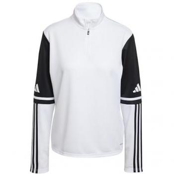Female Squadra 25 Adidas Half‑Zip Sweat Jacket (White)