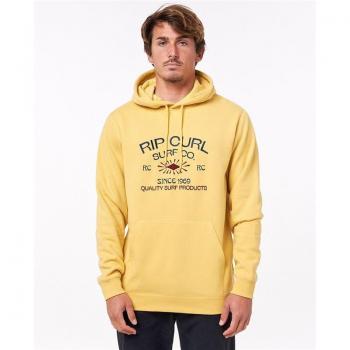 Rip Curl Radiate Männlicher Pullover mit Kapuze – Gelb