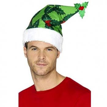 Cappello di Babbo Natale con Pungitopo