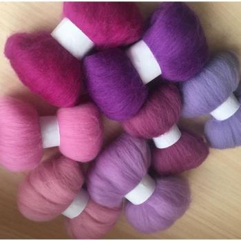 Ceramic Wool Felt Needle Felting Fiber Set 140G 20G/Color