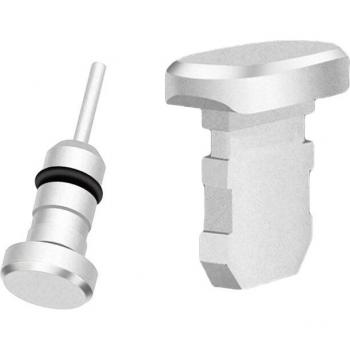 2PCS Metal Charging and Earphone Port Dust Plugs for iPhone 4, 4S, 5, 5S, 6, 6S, 6 Plus, 6S Plus, 7, 7 Plus, 8, 8 Plus, X, XS
