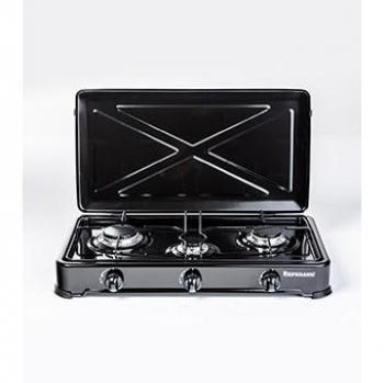 Black/White Ravançon 60cm K‑03TB 3‑Zone Gas Stove