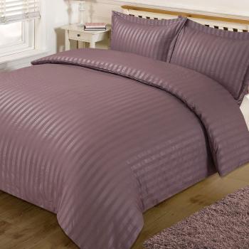 Brentfords Satin Stripe Duvet Cover Set