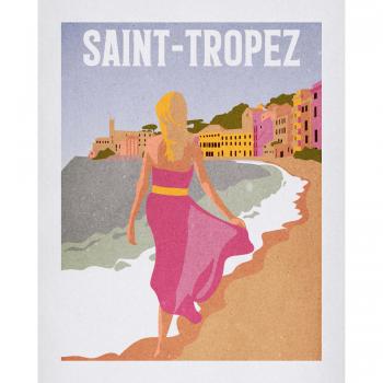 Retro Wandbild Saint-Tropez