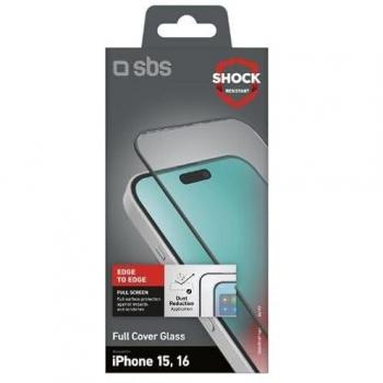 SBS Vetronero Protezione Schermo iPhone 15/16 – Versione Nera