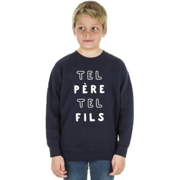 Hoodie Bambini Like Father Like Son 2MPT 4 anni Blu Marone