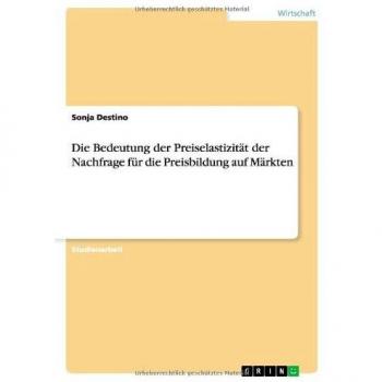 Die Bedeutung der Preiselastizität der Nachfrage für die Preisbildung auf Märkten