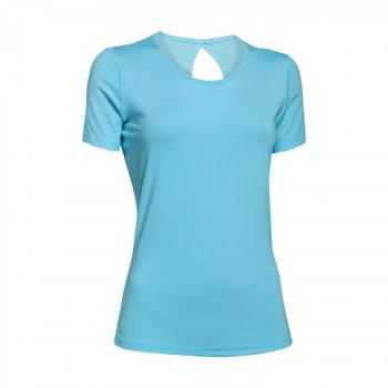 Blusa de Manga Curta Under Armour Ua Heat Gear Azul Celeste
