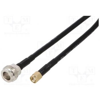 Cavo Antenna RG58 Qoltec 1 m con Connettori N/F e RP‑SMA/M
