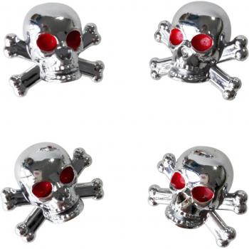 Tapas Neumático 4 Unid. Vástago Calavera para Vehículos