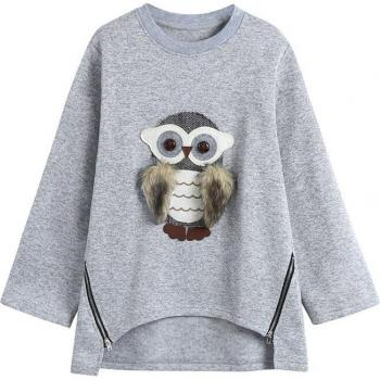 Pull à Motif Hibou Printemps-Été Kids