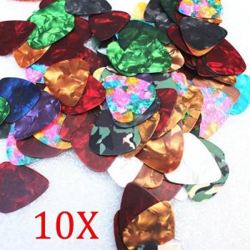 10/20 Pcs Electric Guitar Picks Celluloid Plectrum 0.46mm 0.71mm 0.96mm