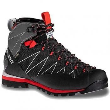 DOLOMITE CRODAROSSA PRO GTX – Chaussure de randonnée adulte, noir/rouge flamboyant