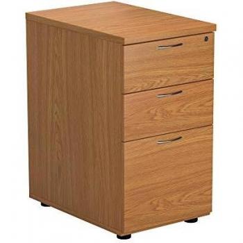 First 3 Drawer Desk High Pedestal 404x600x730mm Nova Oak KF74466