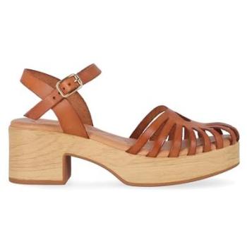 Sandalias de Cuero Tan CHIKA10 CAPRI 04 para Mujer