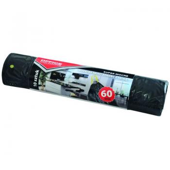 Sacchetti per Rifiuti 60L, 10 Pezzi, Nero, con Coulisse