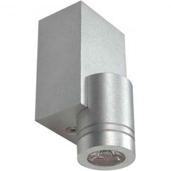 Aplique LED Dayron 1W Gris Difusor de Cristal