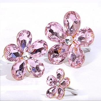 Accesorio de Joyería para Vehículos: Flor de Diamantes