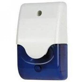 Perel Sirène + Stroboscope Bleu en Boîtier + LED