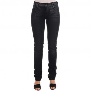 John Galliano dames grijze spijkerbroek katoen stretch regular fit