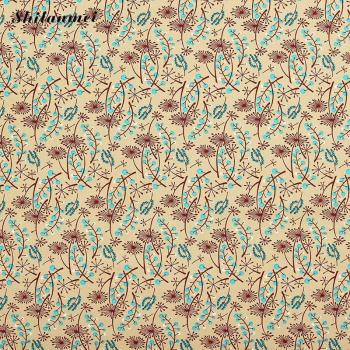 Tissu en coton motifs floraux pour rideau 1,45m x 2m