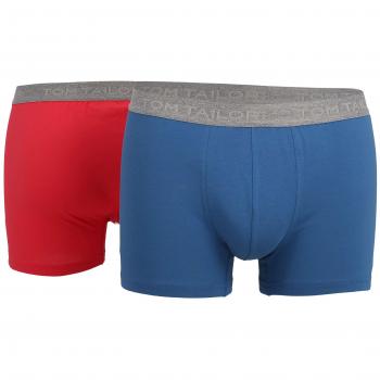 TOM TAILOR Männer Shorts – Single Jersey, Rot, elastisch, Uni L