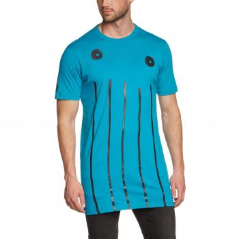 G-Star Men's Drop 3 Occotis Face Long Sleeve T-Shirt, Blue