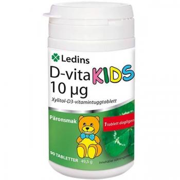 Ledins D-vita Kids 10 mcg 90 tabletter