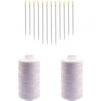 500M Strong Sewing Thread with 12 Self-Threading Needles