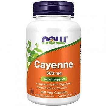 NOW Foods Cayenne Supplement 500 mg 250 Capsules