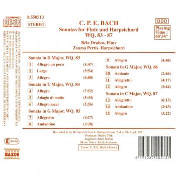 Sonate Per Flauto Wq 83-87