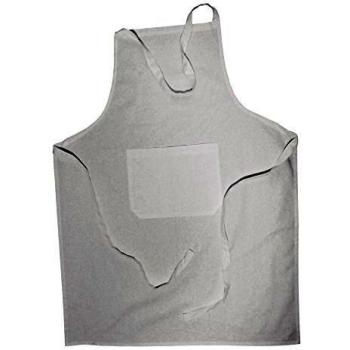 Tablier de cuisine blanc en coton 95 x 70 cm