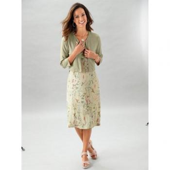 Veste de printemps Helline – Viscose vert pistache (38)