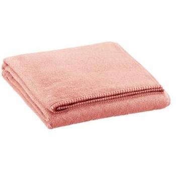 Drap de bain Bora Azalée en coton 90 x 150 avec finition contrastante