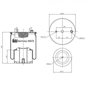 FEBI BILSTEIN 45672 Luftfederbalg