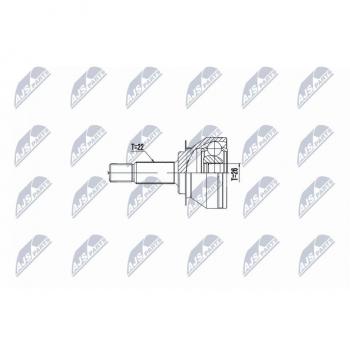 NTY NPZ-VW-046 Joints arbre de transmission