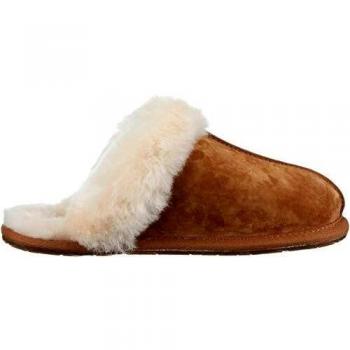 UGG Women's W Scuffette II Open Heel Slippers in Chestnut Brown, Size 3 UK