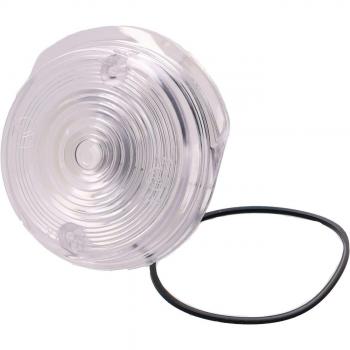 Lumière clignotante frontale 80 mm en blanc pour Simson