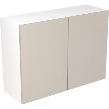 Flatpack Wall Unit Value Slab Standard Matt Light Grey 1000mm