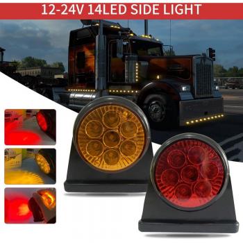 Fuleem 2PCS Waterproof LED Side Marker Lamps