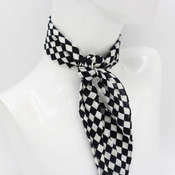55x55cm Multi-Use Checkered Scarf