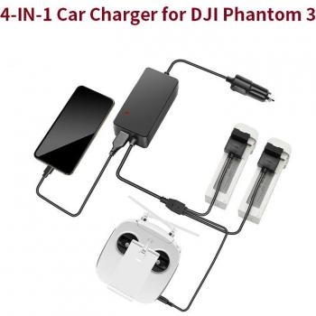 Portable Drone Battery Car Charger for DJI Phantom 3