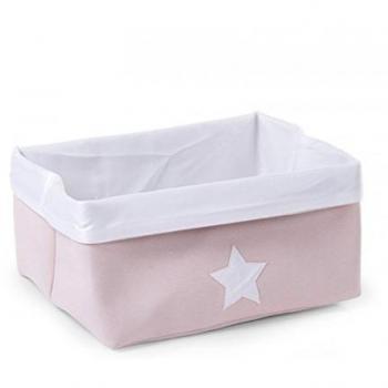 Childhome CHCCCB30PW Scatola Canvas Pieghevole, Unisex, Rosa