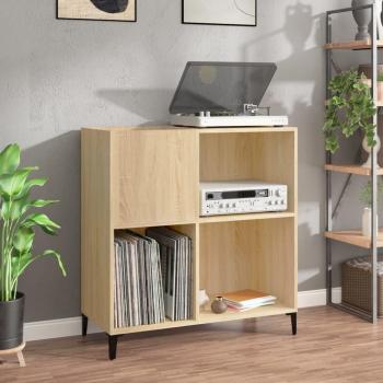 Mobile Porta Dischi, Mobile per Documenti Rovere Sonoma 84,5x38x89 Legno Multistrato