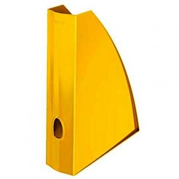 Leitz Yellow A4 Magazine File with Convenient Thumbhole for Easy Storage and Organization of Magazines