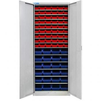 ADB Stahlschrank 40826 lichtgrau 71,0 x 30,0 x 195,0 cm, teilzerlegt grau
