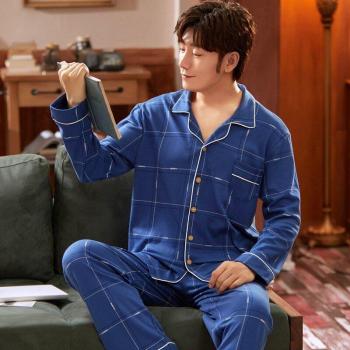 BZEL Men's Long Sleeve Cotton Pajama Set