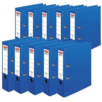 Herlitz maX.file protect plus Aktenordner, DIN A4, Rückenbreite 80 mm, blau