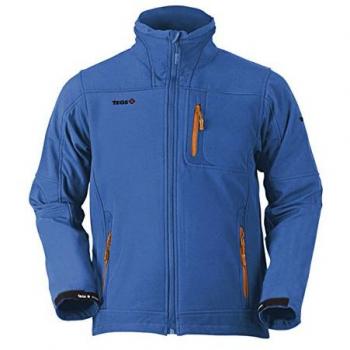 Izas Cooper Herrenjacke Softshell XXL – Royal Blue & Orange Detail